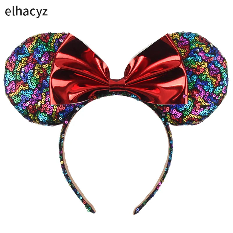 Big Classic Polka Dot Bow Minnie Mouse Ears Headband – Festival & Party Hairband for Women & Girls, Disney Trip Accessories