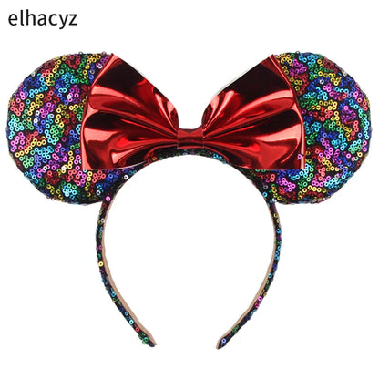 Big Classic Polka Dot Bow Minnie Mouse Ears Headband – Festival & Party Hairband for Women & Girls, Disney Trip Accessories