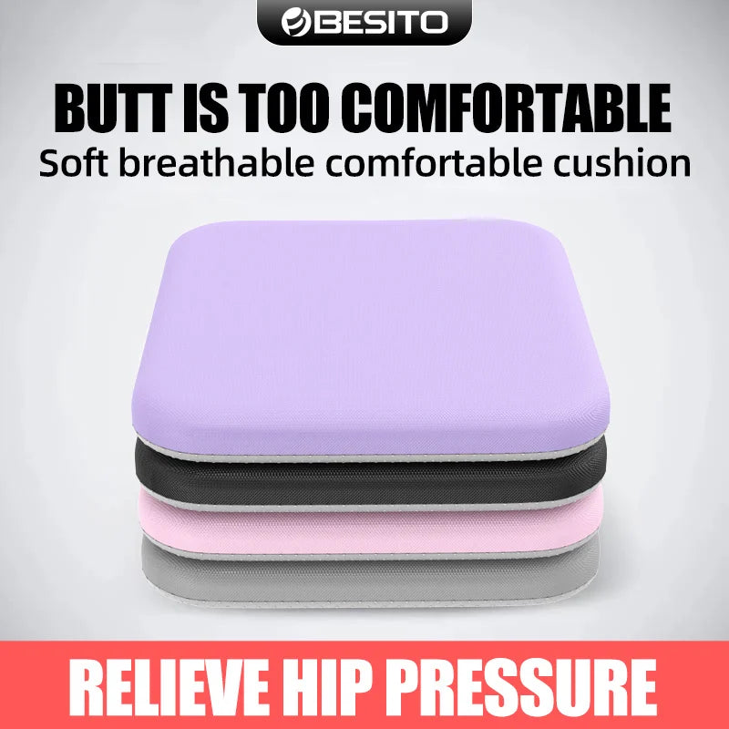 Ergonomic Memory Foam Seat Cushion – Hemorrhoid Relief Office & Student Chair Cushion for Long Sitting Comfort & Pressure Support