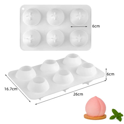 Fruit & Heart Silicone Cake Mold — Geometry Chocolate, Ice Cube, Biscuit & Jelly DIY Baking Set for Pudding & Birthday Gifts