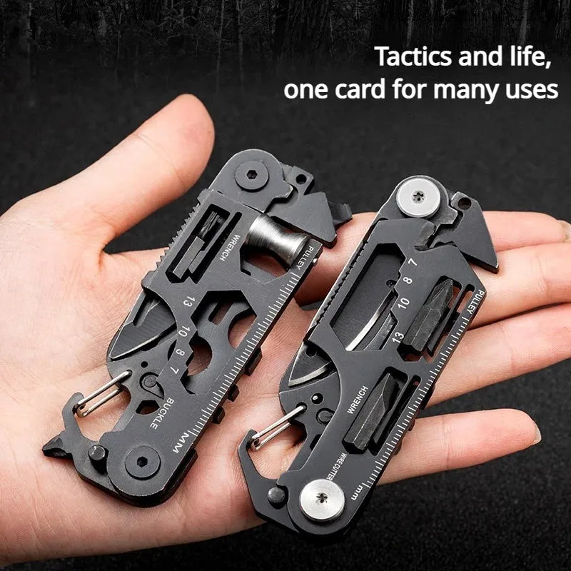 Multifunctional Outdoor Tool - Folding Molle Scissor Army Knife, Mini Bicycle Repair & EDC Camping Gear Equipment
