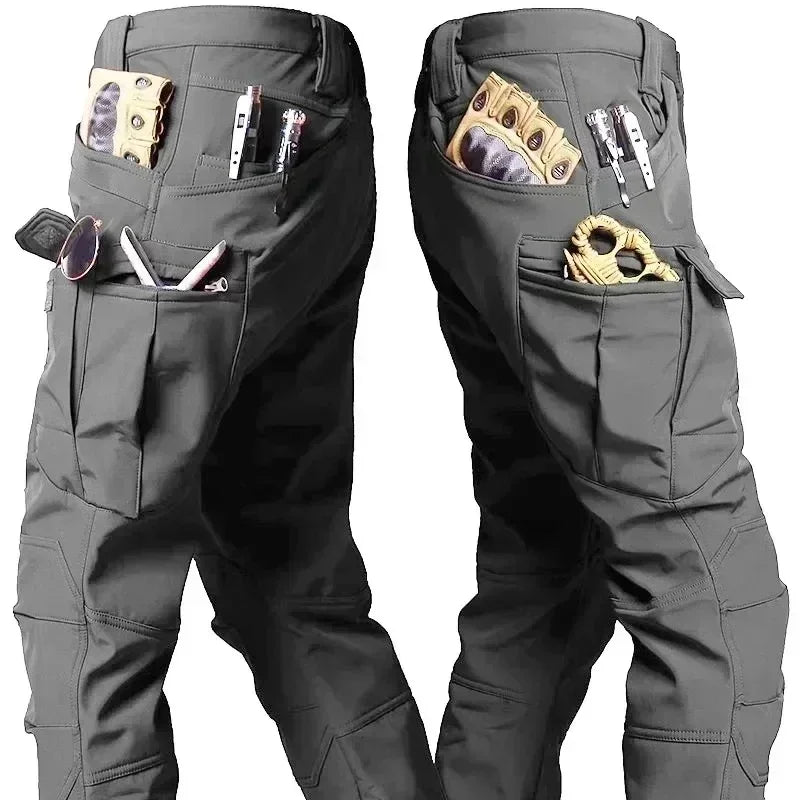 Men’s Winter Thicken Camo Tactical Suit — Waterproof Hooded Jacket & Fleece Pants Outdoor Hunting 2-Piece Set