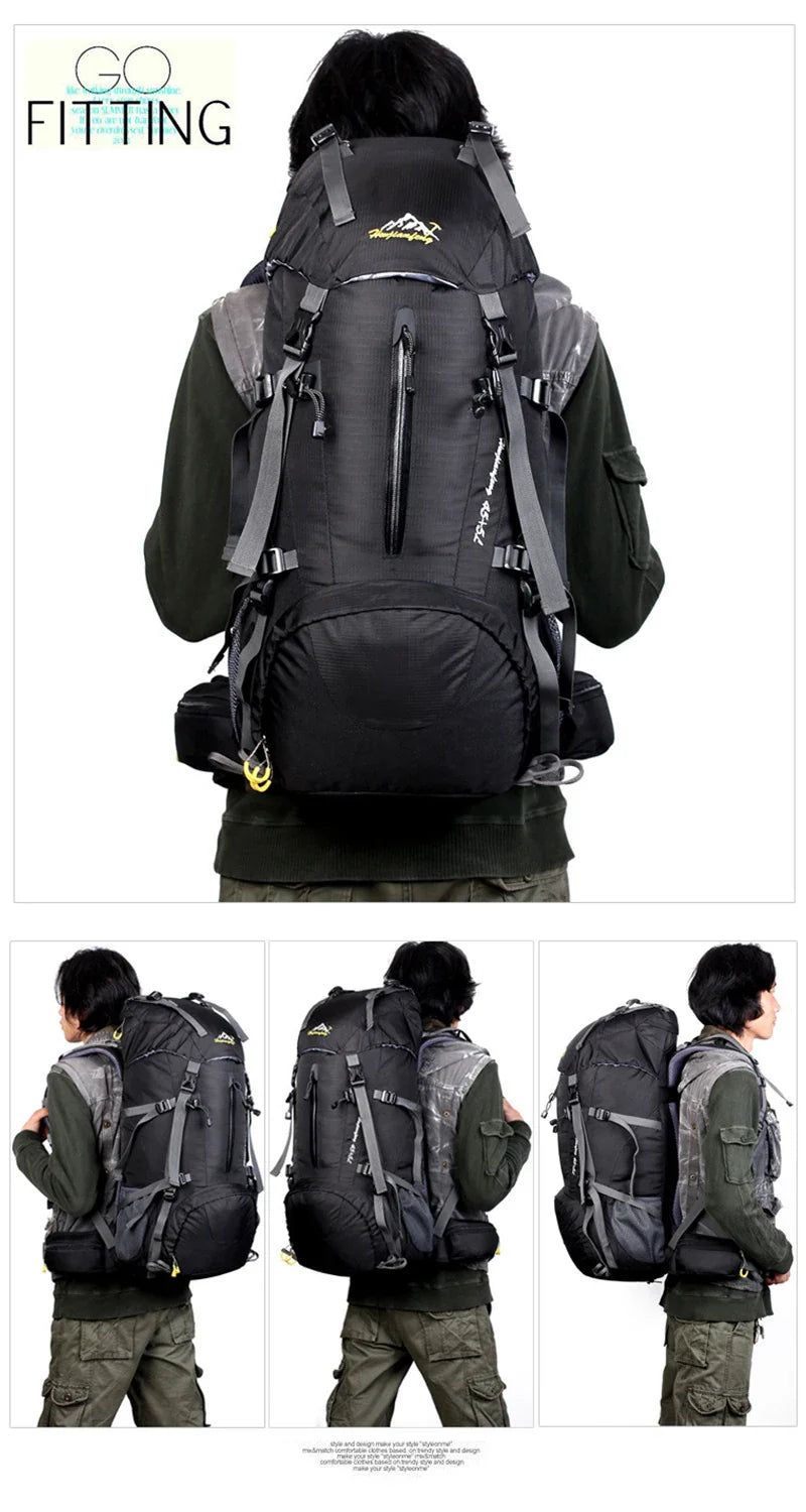 50L Hiking & Camping Backpack — Waterproof Multi-Function Trekking Bag for Women & Men