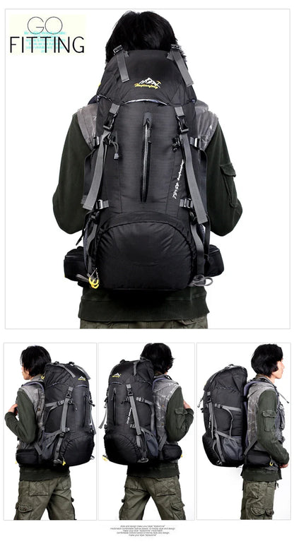 50L Hiking & Camping Backpack — Waterproof Multi-Function Trekking Bag for Women & Men