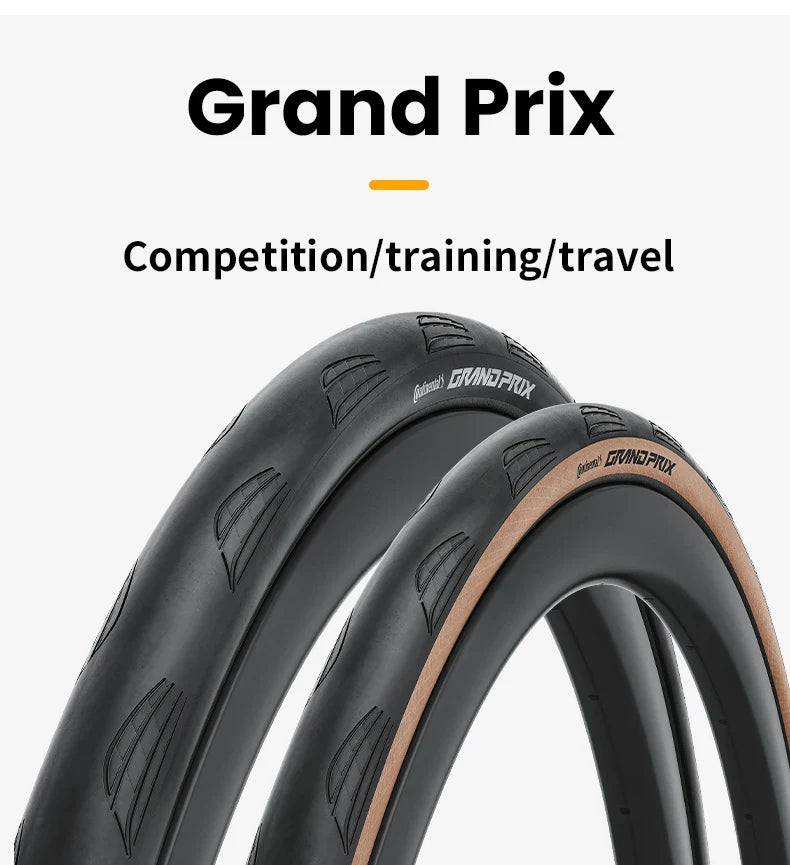 Continental Grand Prix Road Bicycle Tire – 700C Folding Clincher, Tubeless & Tube Options