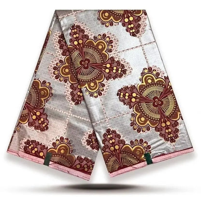 100% Cotton African Wax Print Fabric - High Quality Ankara Fabric 6 Yards