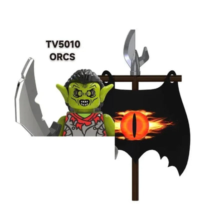 TV6403/TV6404/TV6405 Blocks Toy Set — Orcs, Dwarfs, Elves & Rohan Knight Action Figures Building Bricks for Kids Gift
