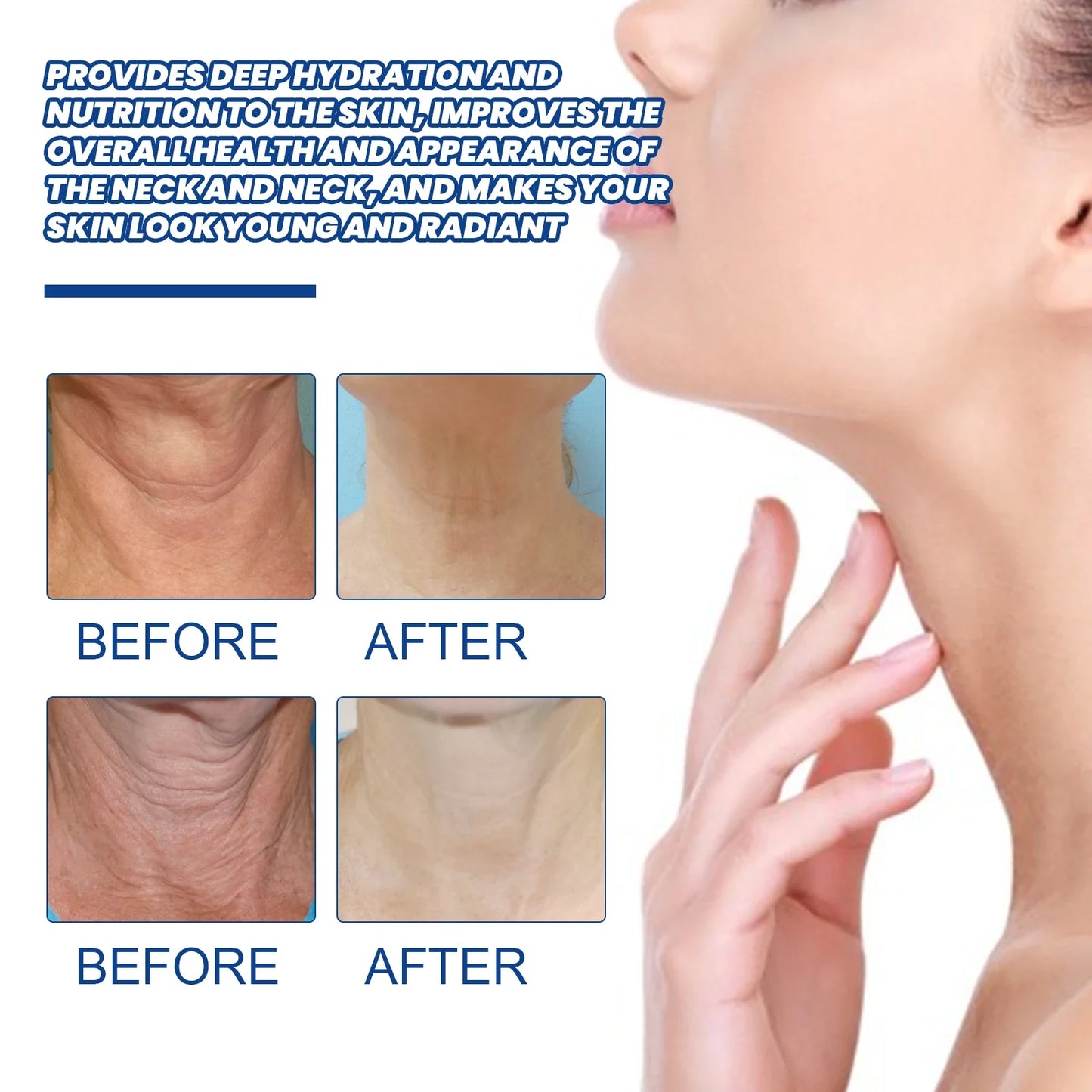 EELHOE Collagen Neck Cream — Anti-Aging Moisturizing Cream to Lighten, Lift & Tighten Neck Skin