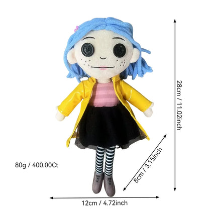 Coraline Squid Plush Toy – Cute Kawaii Cartoon Stuffed Doll Soft Pillow for Kids Birthday Gift & Collection