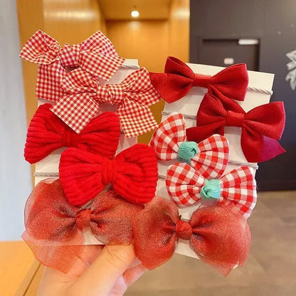 10 Pcs Baby Girl Flower Hair Bands Set – Cute Colorful Soft Scrunchies Ponytail Holders for Kids