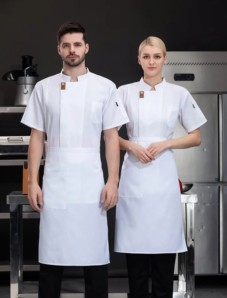 Unisex Chef Jacket – Summer Kitchen Shirt for Hotel, Restaurant, Bakery, Catering, and Cooking Uniforms