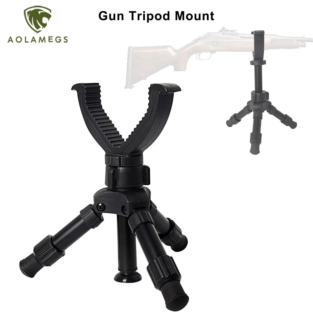 Portable Adjustable Rifle Tripod — Gun Support Monopod for Hunting & Outdoor Practice