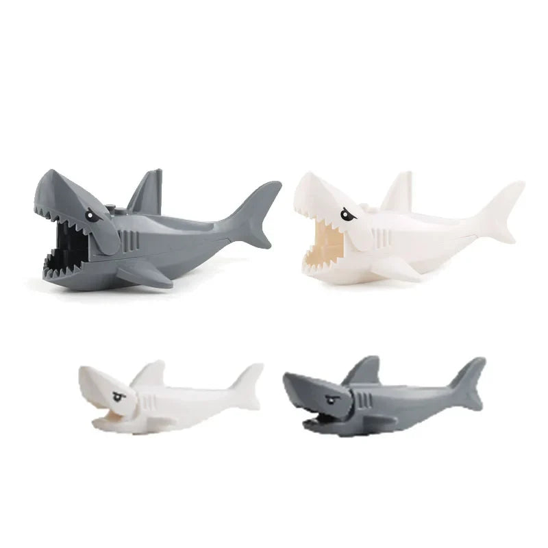 MOC Animal Scene Building Blocks – Zoo & Wildlife DIY Toy Bricks with Ducks, Cats, Dogs, Penguins, Eagles, Wolves, Bears, Deer, Sharks, Snakes, Mice, Sheep (K055)