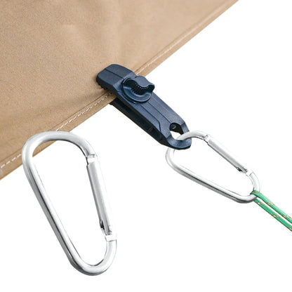 10PC Heavy Duty Awning Clamp Tarp Clips: Lock Grip Fasteners for Outdoor Camping - Pool, Tent, Bungee Cord Tightening
