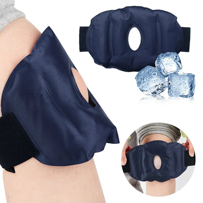 Nylon Gel Knee Ice Pack – Reusable Hot & Cold Compress for Knee Pain Relief, Relaxation & Foot Care
