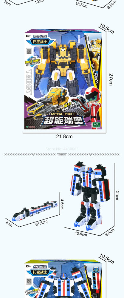 Galaxy Detectives Tobot Transformation Toy – Car to Robot Anime Figure, Korea Cartoon Deformation Tank Gift
