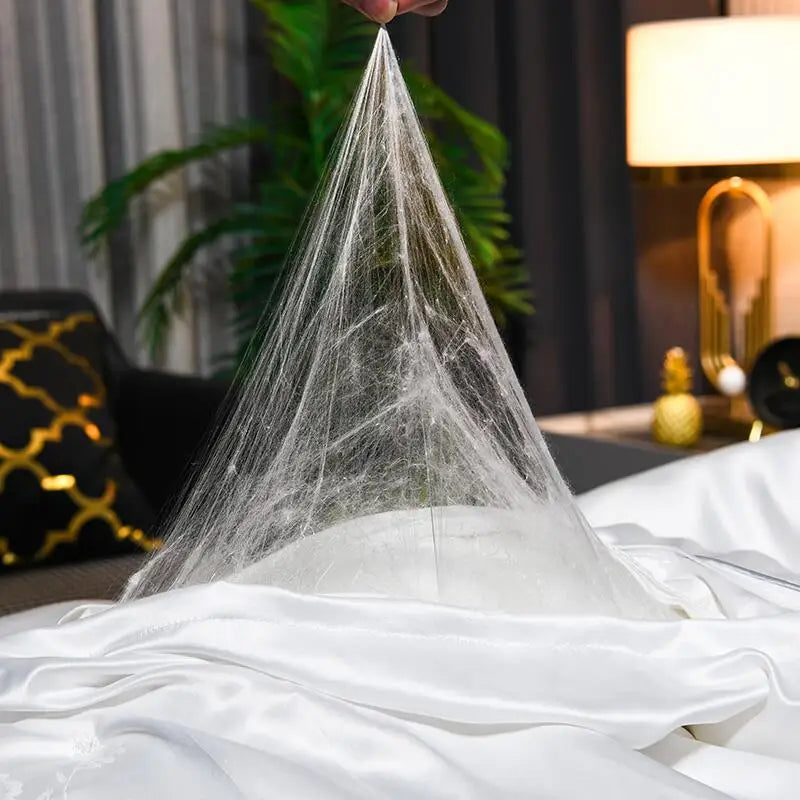 100% Mulberry Silk Handmade Comforter – Winter Warmth, Spring & Autumn Blanket, Thickened Single/Double Quilt for Home & Hotel