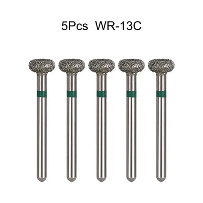 5pcs Dental Diamond Burs Drill FG 1.6mm – High-Speed Handpiece Burs for Polishing & Whitening