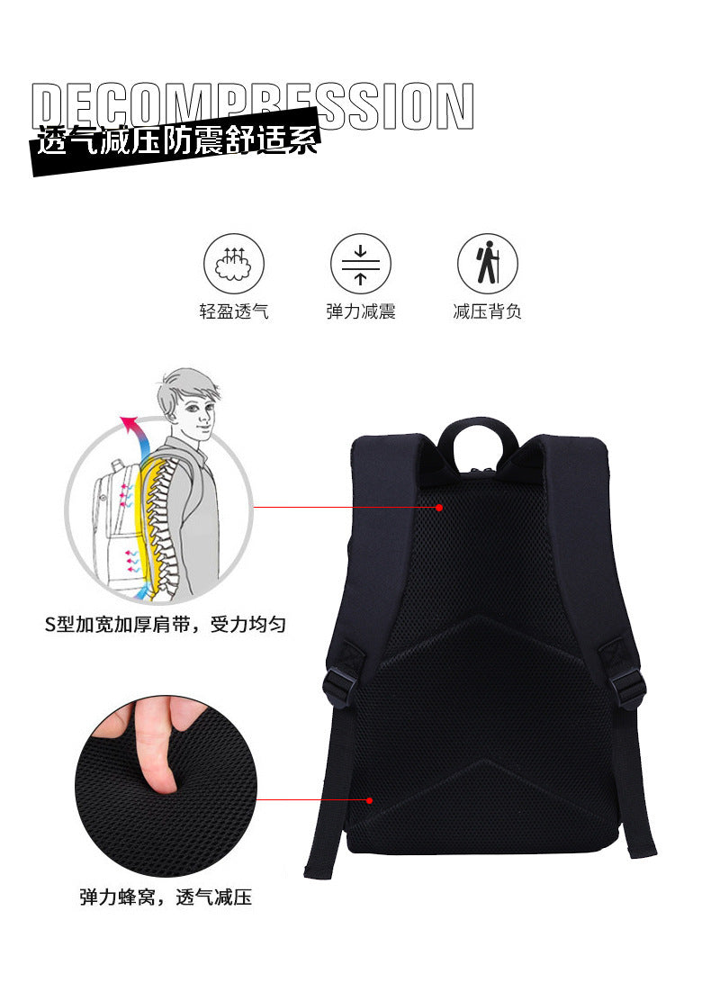 3PC One Piece Luffy School Backpack Set – Rechargeable Anime Bag for Boys & Girls, Student Cartoon Mochila