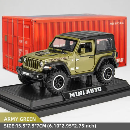 1:32 Off-Road 7-Door Wrangler Diecast Model Car with Opening Doors & Lights – Metal Alloy Toy for Kids & Adults