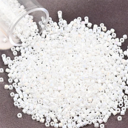 11/0 Mini Glass Beads – 2000PCS Small Cylindrical Beads for DIY Jewelry Making, Necklaces & Bracelets, 10g/Pack