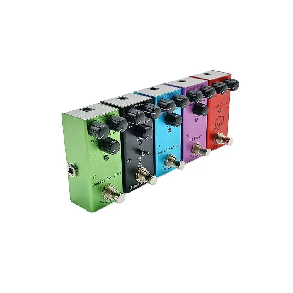 Electric Guitar Effects Pedal – Vintage Overdrive, Chorus, Tremolo, Delay & Ultimate Drive Options