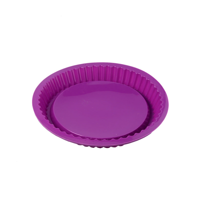 26cm Silicone Cake & Pizza Baking Tray – High-Temperature Mold for Bread, Pie, Toast & Pastry Kitchen Use
