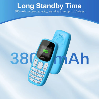 MKTEL 3310 Mini Feature Phone – Dual SIM, Dual Standby with MP3/MP4, FM Radio, Bluetooth & GPRS