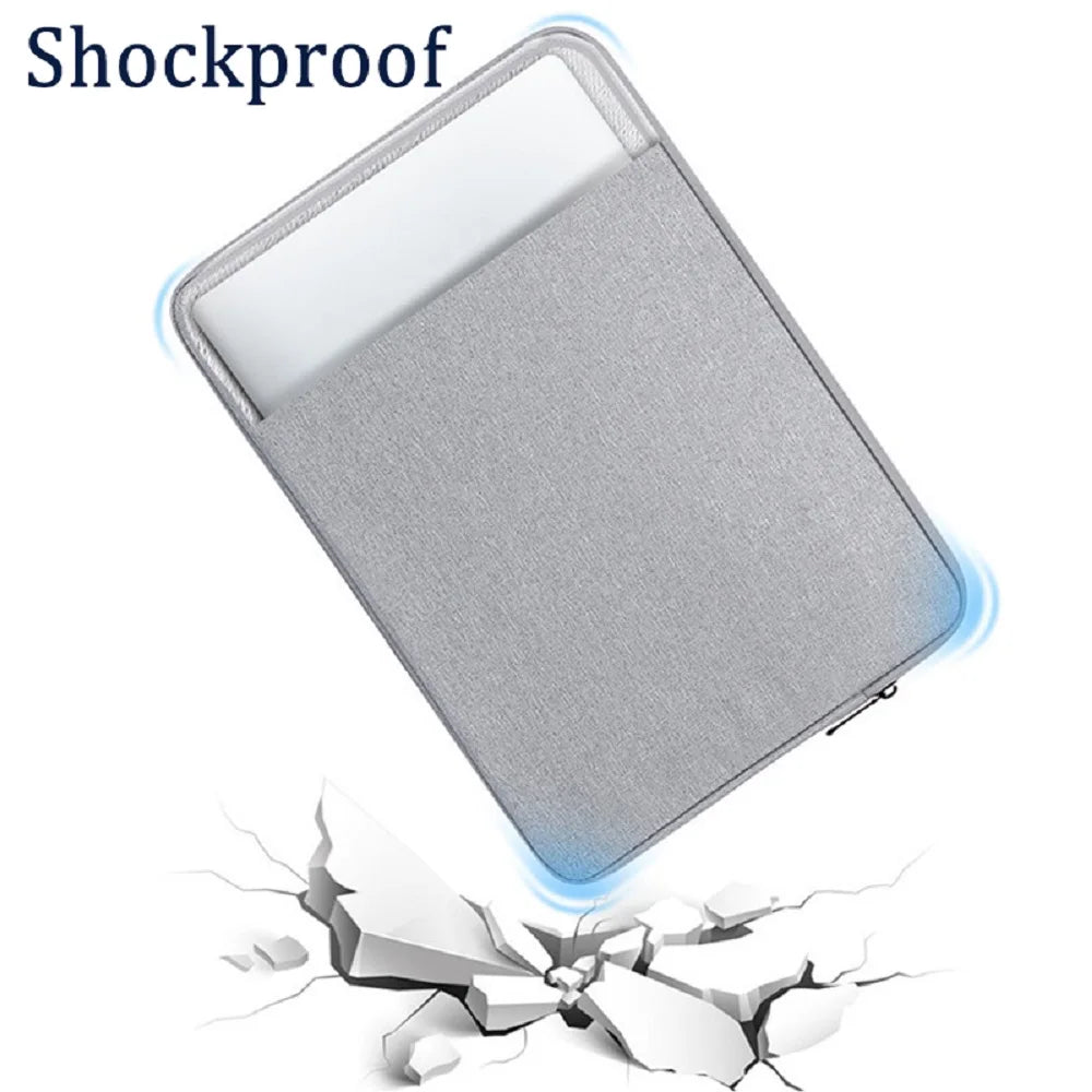 Waterproof Canvas Sleeve Bag for ZEUSLAP 16" Portable Monitor – Anti-Drop Flocking Zip Pouch Carry Case