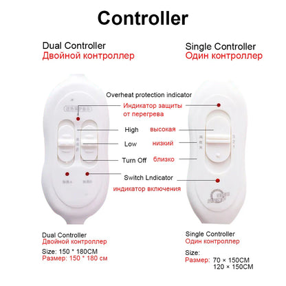 Electric Blanket 110-220V – Smart Control Heated Blanket for Winter, Electric Heating Carpet & Mat