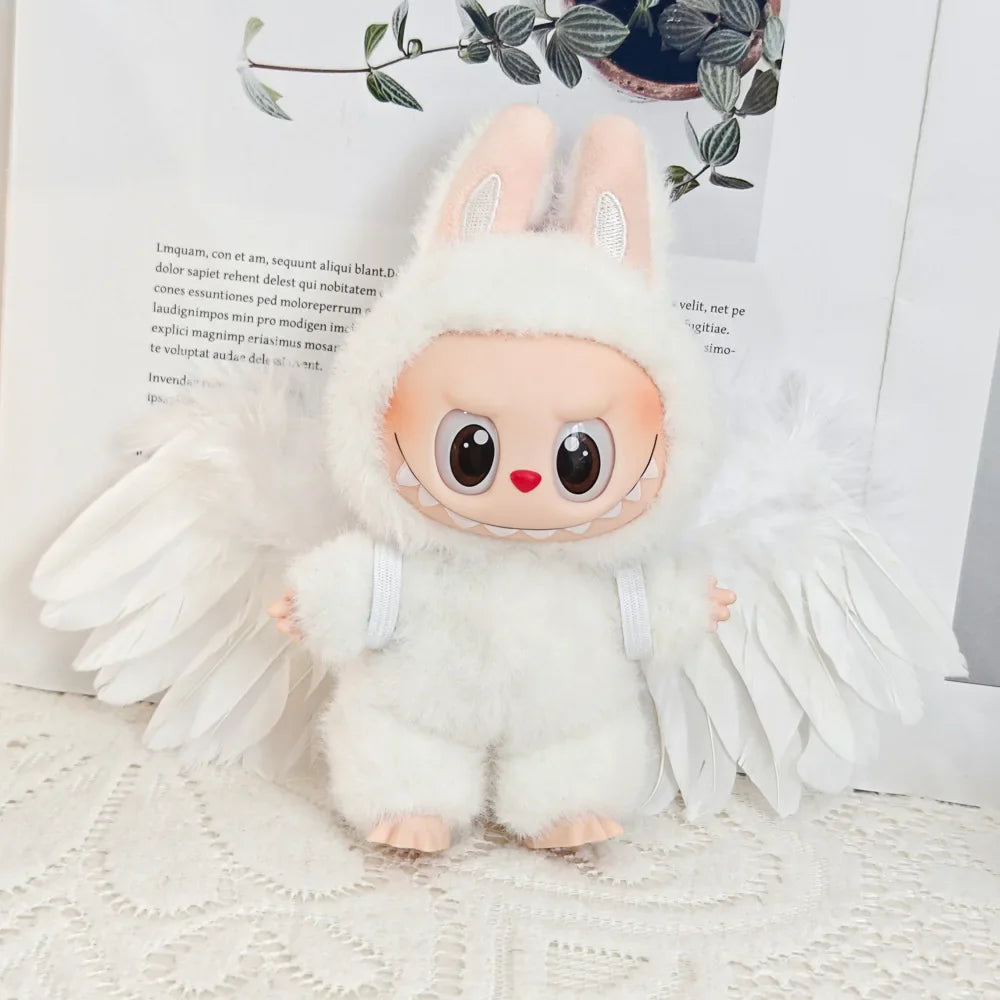 Labubu V1 V2 V3 Doll Clothes — Plush Idol Angel Wings Series DIY Decoration & Accessories Gift