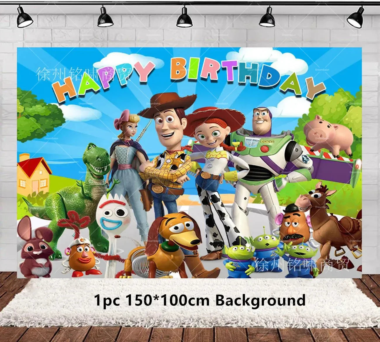 Disney Buzz Lightyear Foil Balloon – Toy Story Latex Party Decoration & Cake Topper for Kids