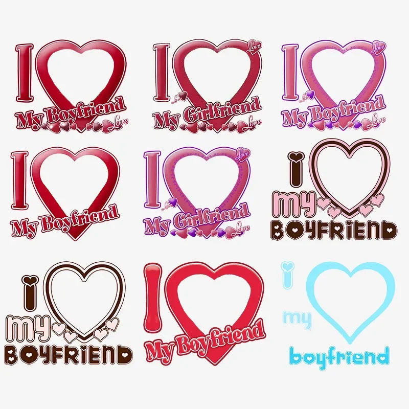 Couple Keychain Set – Custom “I Love My Boyfriend/Girlfriend” Keychains, Valentine’s Gift for Him & Her