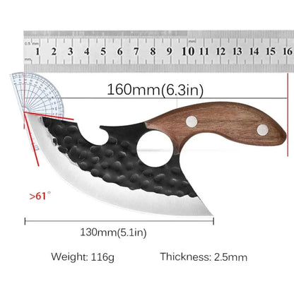 Multifunctional Stainless Steel Meat Cleaver - Bone Cleaver Forging Knife, Ideal Kitchen Tool for Cooking and BBQ