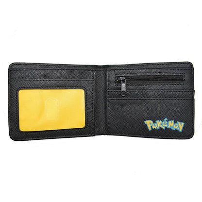MINISO Pikachu Cartoon Wallet – PU Fashionable Short Purse for Men and Women