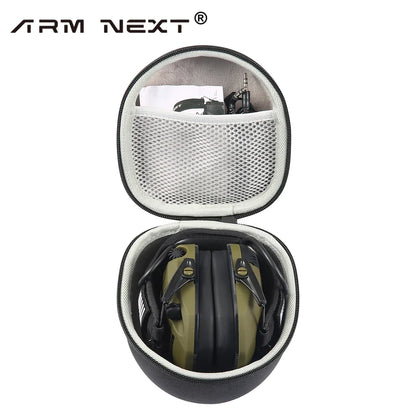 ARM NEXT Shockproof Hard Carrying Case: Travel Bag for Walkers Howard Leight Impact Sport Sound Amplification OD Electric Earmuff