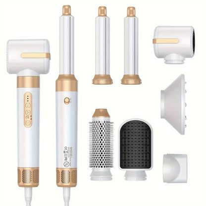Tinsol 7 in 1 Hair Dryer Brush – High-Speed Ionic Blow Dryer with Diffuser, Styling Comb & Hair Curler