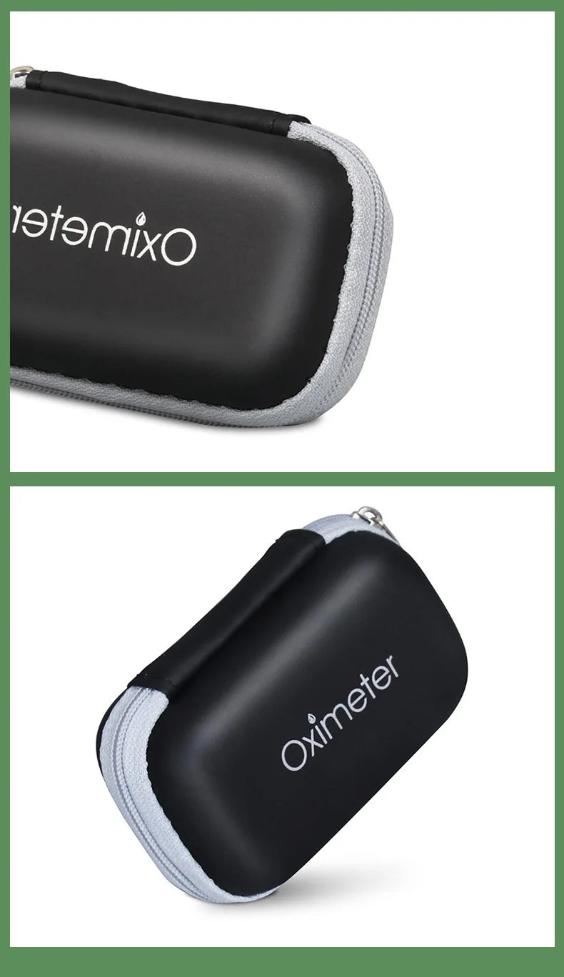 JUSTLANG Oximeter Storage Box – Tool Bag Pouch for Travel Essentials, Protective Kit with Organized Layout
