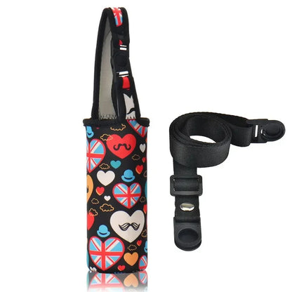 Universal Water Bottle Cooler Bag - Insulated High Capacity Pouch for Outdoor Travel, Camping & Hiking