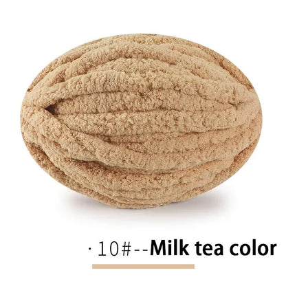 250g Extra Thick Ice Chenille Yarn Ball for Hand Knitting – Soft DIY Blanket, Cushion, Scarf & Pet Bed Yarn for Craft Projects