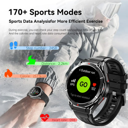 2025 Huawei Original Premium GPS Smartwatch — Ultra HD AMOLED Display, Built-in GPS, Bluetooth Call & 10ATM Waterproof Smart Bracelet