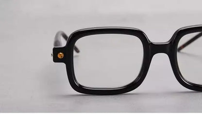 Wide Frame Reading Glasses for Men & Women – Thick Blue Light Blocking Eyewear for Elderly, High-Grade Genuine