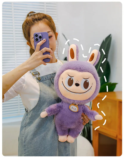 60cm Labubu Cute Rabbit Ragdoll Plush Toy – Soft Mink Fur Cartoon Pillow for Kids Christmas Gift