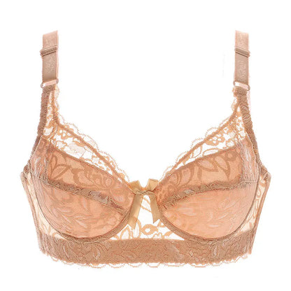 Women’s Plus Size Lace Push-Up Bralette – Sexy Support Bra for 80CD–105CD (42D–46D) Comfortable Intimates Lingerie