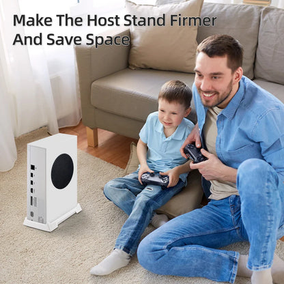 Xbox Series S Vertical Stand with Built-in Cooling Vents – Console Holder Cooling Dock Station Game Accessory Base for Improved Airflow