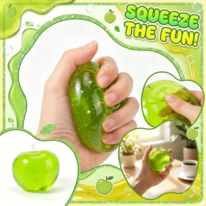 Squishy Apple Fidget Toy - Slow-Rising Fruit Stress Relief & Sensory Toy