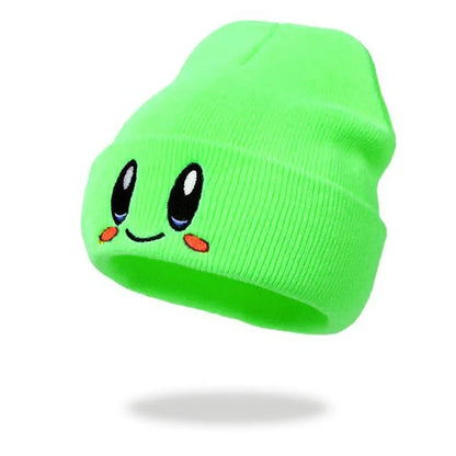 Cute Eye Embroidery Beanie – Trendy Candy Color Knit Hat for Women & Men, Casual Winter Couple Beanies