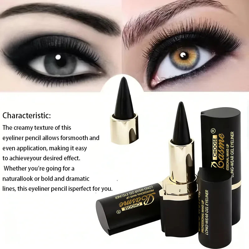 Creamy Texture Eyeliner - Sweat-Proof Easy-Apply Eye Pencil for Daily Makeup and Beauty Looks