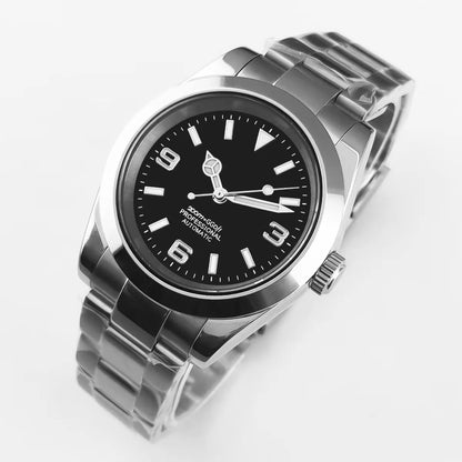 Corgeut 36mm/39mm Luxury Automatic Mechanical Watch – Sapphire Crystal, 10Bar Waterproof, Classic Number Dial Men’s Wristwatch