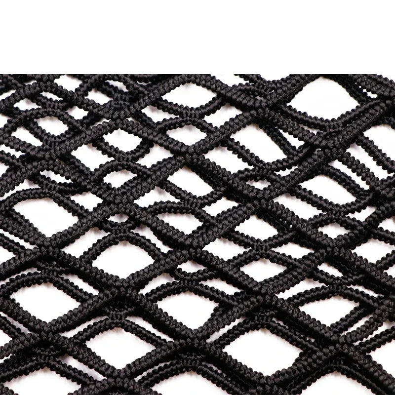 Car Interior Trunk Seat Back Elastic Mesh Net – Storage Bag Pocket Holder for Organizing | Car Accessories Pocket Cage Grid
